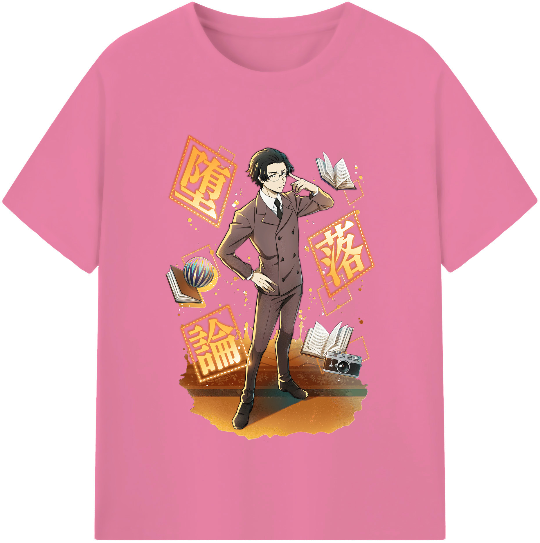 （画像用） 文豪ストレイドッグス Bungo Stray Dogs 綿100％半袖Tシャツ（フロントプリント）